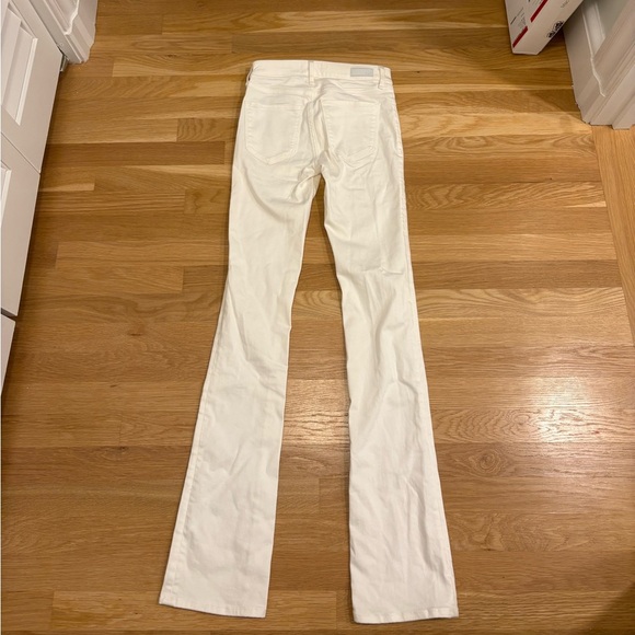 Abercrombie & Fitch Mid Rise Boot Jeans White Size 24 LONG NWT - Picture 3 of 5